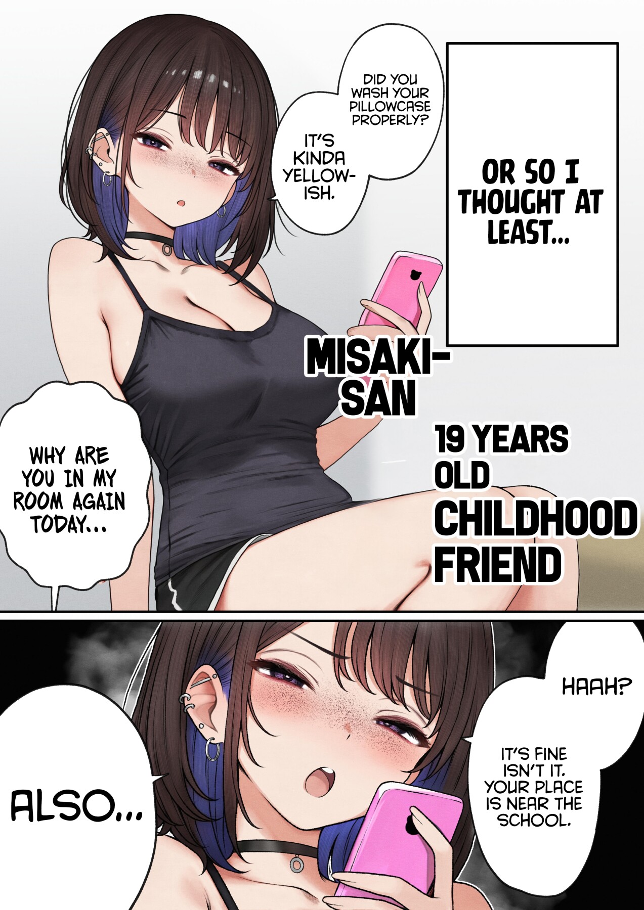 Hentai Manga Comic-The story of how my bedroom became my gyaru childhood friend's fuck-room-Read-3